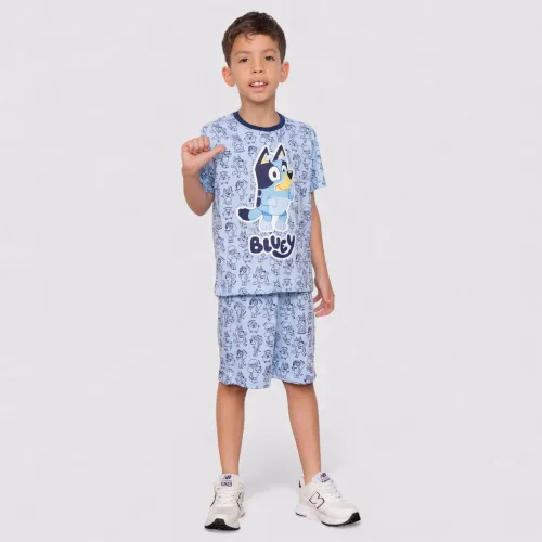 BLUEY Pijama Moda Manga Corta + Short Niño Blu-0007