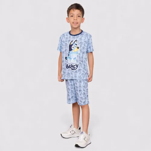 BLUEY Pijama Moda Manga Corta + Short Niño Blu-0007