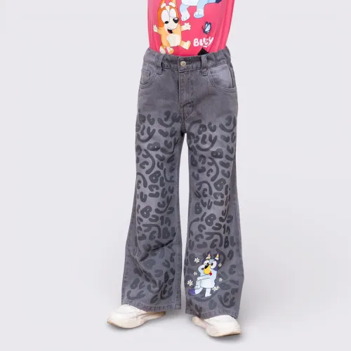BLUEY Pantalon Moda Tipo Palazzo Niña Blu-0027
