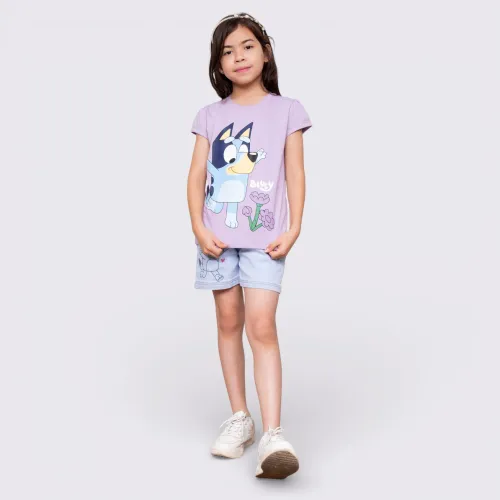 BLUEY Polo Basico Cuello Redondo Manga Corta Niña Blu-0038