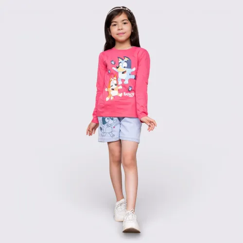 BLUEY Polo Basico Cuello Redondo Manga Larga Niña Blu-0043