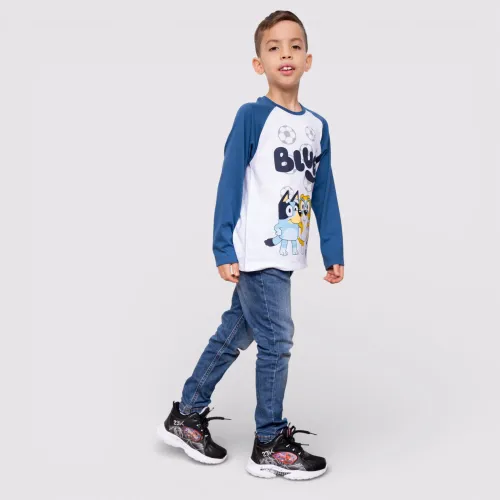 BLUEY Polo Moda Manga Larga Cuello Redondo Niño Blu-0046