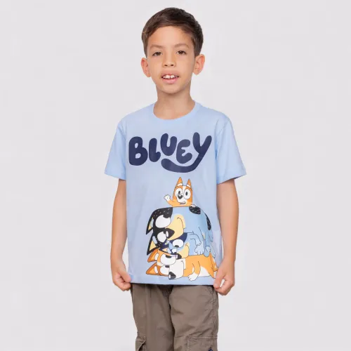 BLUEY Celeste de Niño modelo Polo Basico Cuello Redondo Manga Corta Niño Blu-0048 celestes niño 2025121722045749504
