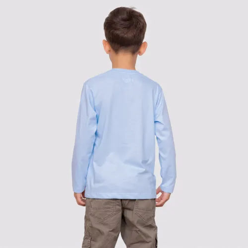 BLUEY Polo Basico Cuello Redondo Manga Larga Niño Blu-0048