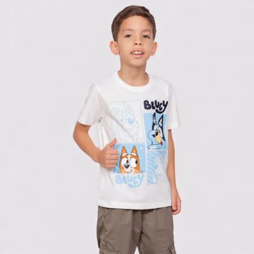 BLUEY Polo Basico Cuello Redondo Manga Corta Niño Blu-0049