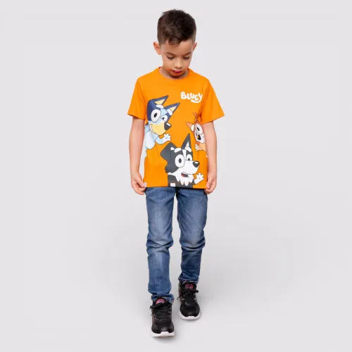 BLUEY Polo Basico Cuello Redondo Manga Corta Niño Blu-0052