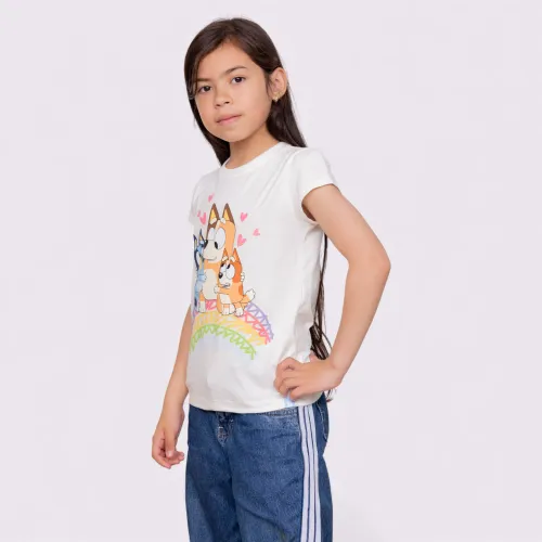 BLUEY Polo Basico Cuello Redondo Manga Corta Niña Blu-0055