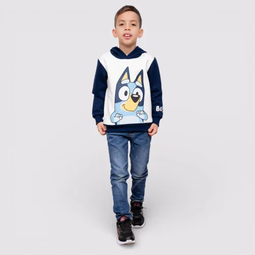 BLUEY Polera Moda Con Capucha Niño Blu-0067