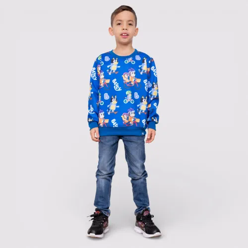 BLUEY Azul de Niño modelo Polera Moda Sublimado Niño Blu-0068 azules niño 2025121722045749725