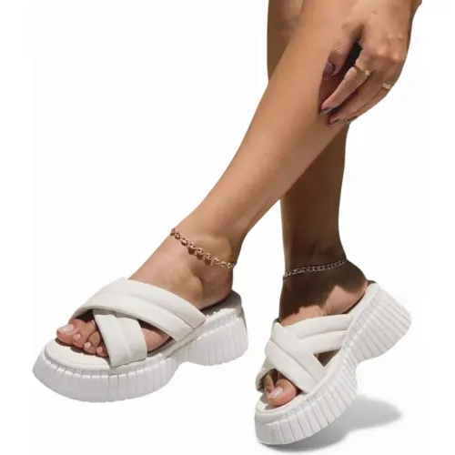 YOMAR Blanco de Mujer modelo Sandalia Mujer Colchon Plataforma 5 blancos sintéticos mujer 2025121823413717528 Sintético Sintético