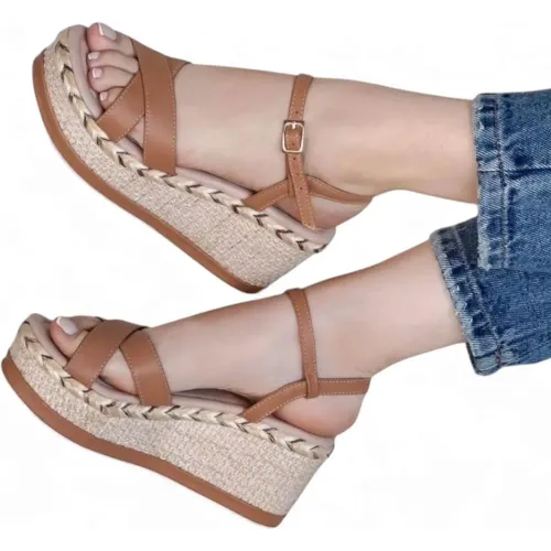 YOMAR  de Mujer modelo Sandalia Mujer Cuña 7 Biocuero cameles sintéticos mujer 2025121823413717597 Sintético Sintético