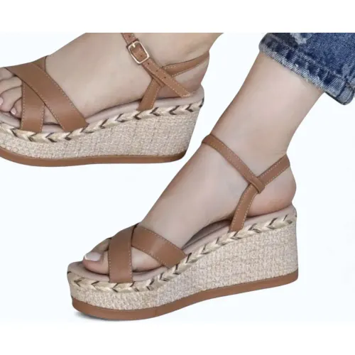 YOMAR Sandalia Mujer Cuña 7 Biocuero