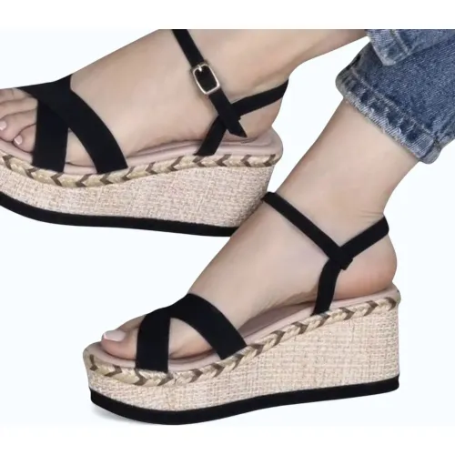 YOMAR Sandalia Mujer Cuña 7 Biocuero