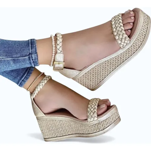 YOMAR Sandalia Mujer Cuña 7 Elegante