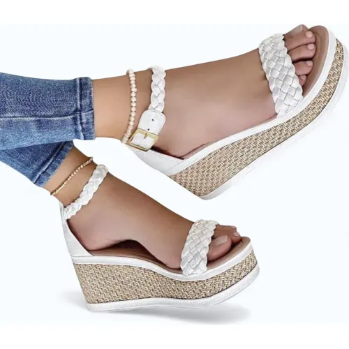 YOMAR Sandalia Mujer Cuña 7 Elegante