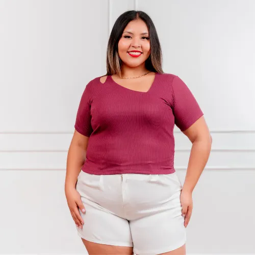 CORITEX Polo Manga Corta Mujer Sonia Acanalada