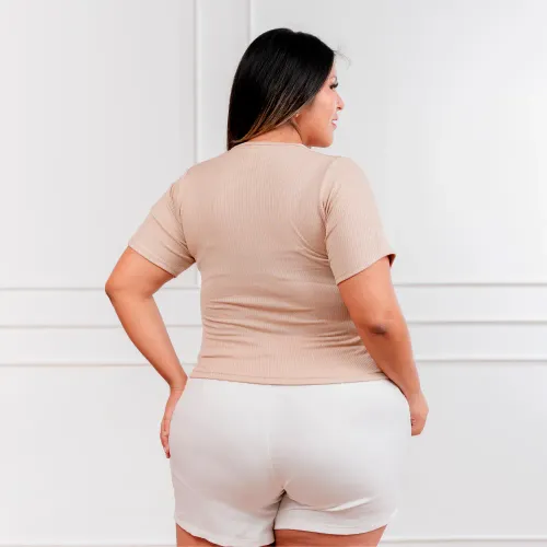 CORITEX Polo Manga Corta Mujer Sonia Acanalada