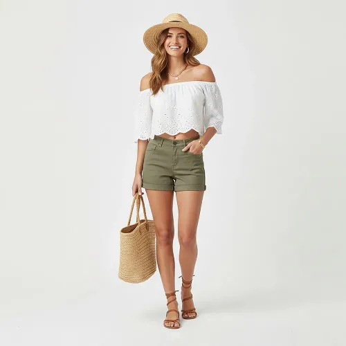 COTTONS JEANS Verde de Mujer modelo Short Clásico Para Mujer Celina verdes mujer 2025121917175934302  