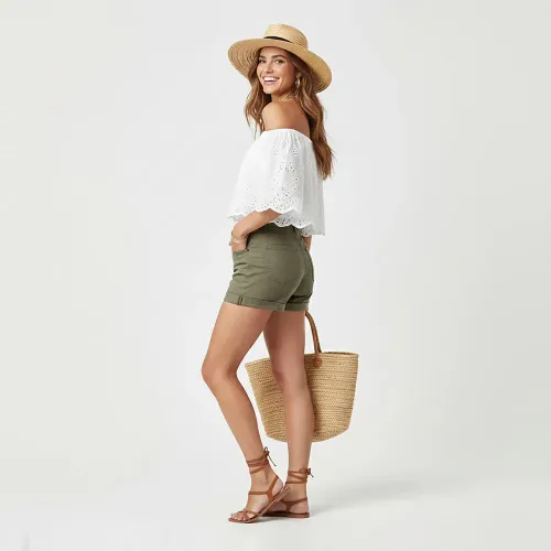 COTTONS JEANS Short Clásico Para Mujer Celina