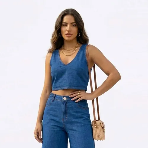 COTTONS JEANS Crop Top Mujer Kelly
