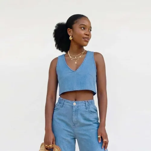 COTTONS JEANS Crop Top Mujer Kelly