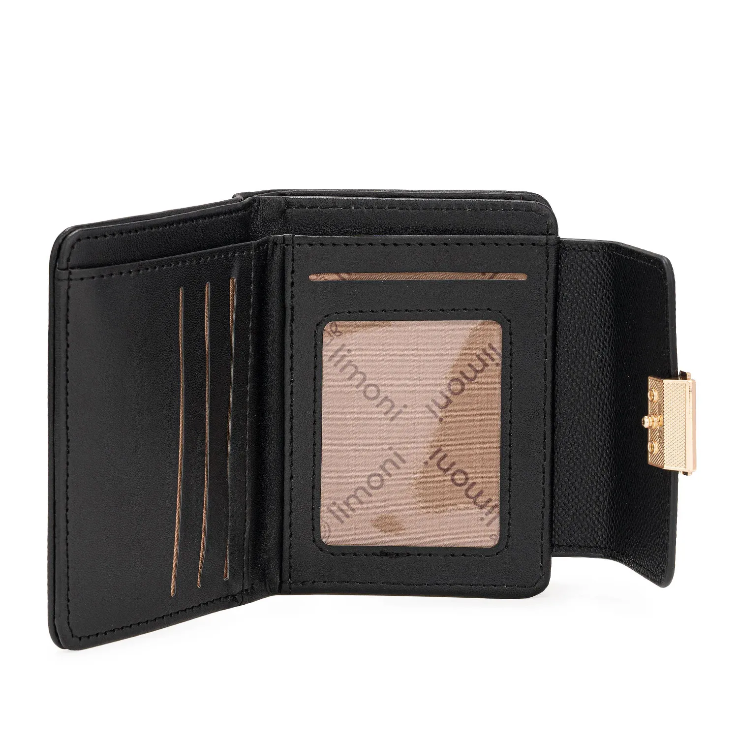 Monedero Limoni Dama Niva color negro | Platanitos
