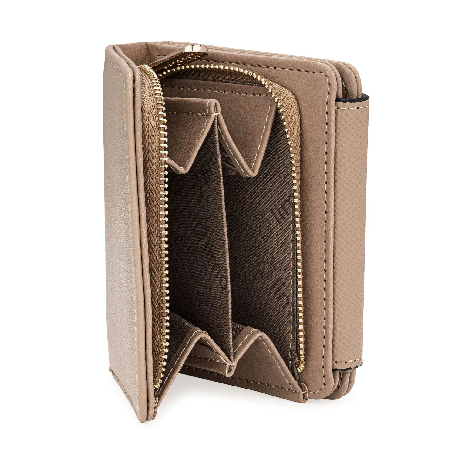Monedero Limoni Dama Niva color beige | Platanitos