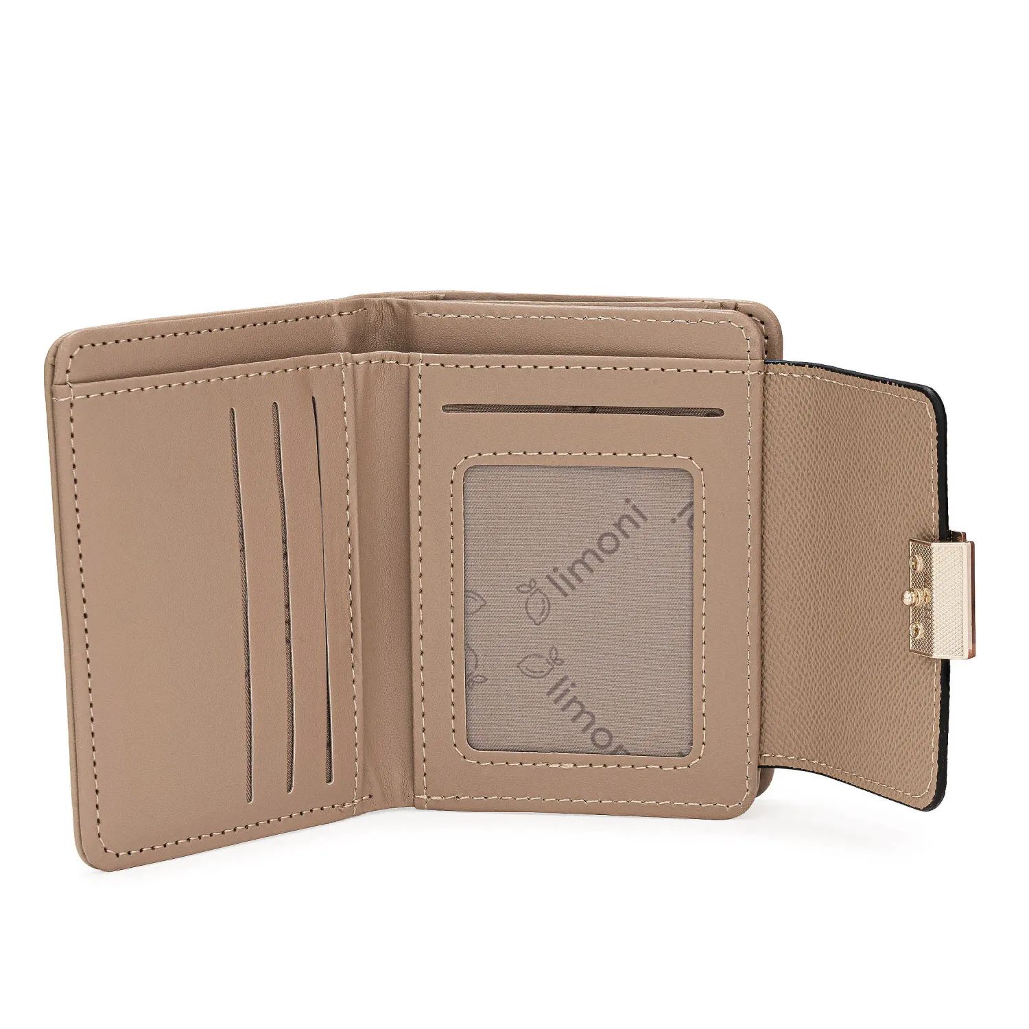 Monedero Limoni Dama Niva color beige | Platanitos