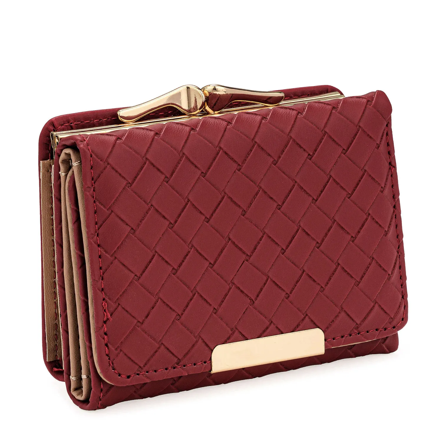 Monedero Limoni Dama Neyla2 color rojo oscuro | Platanitos