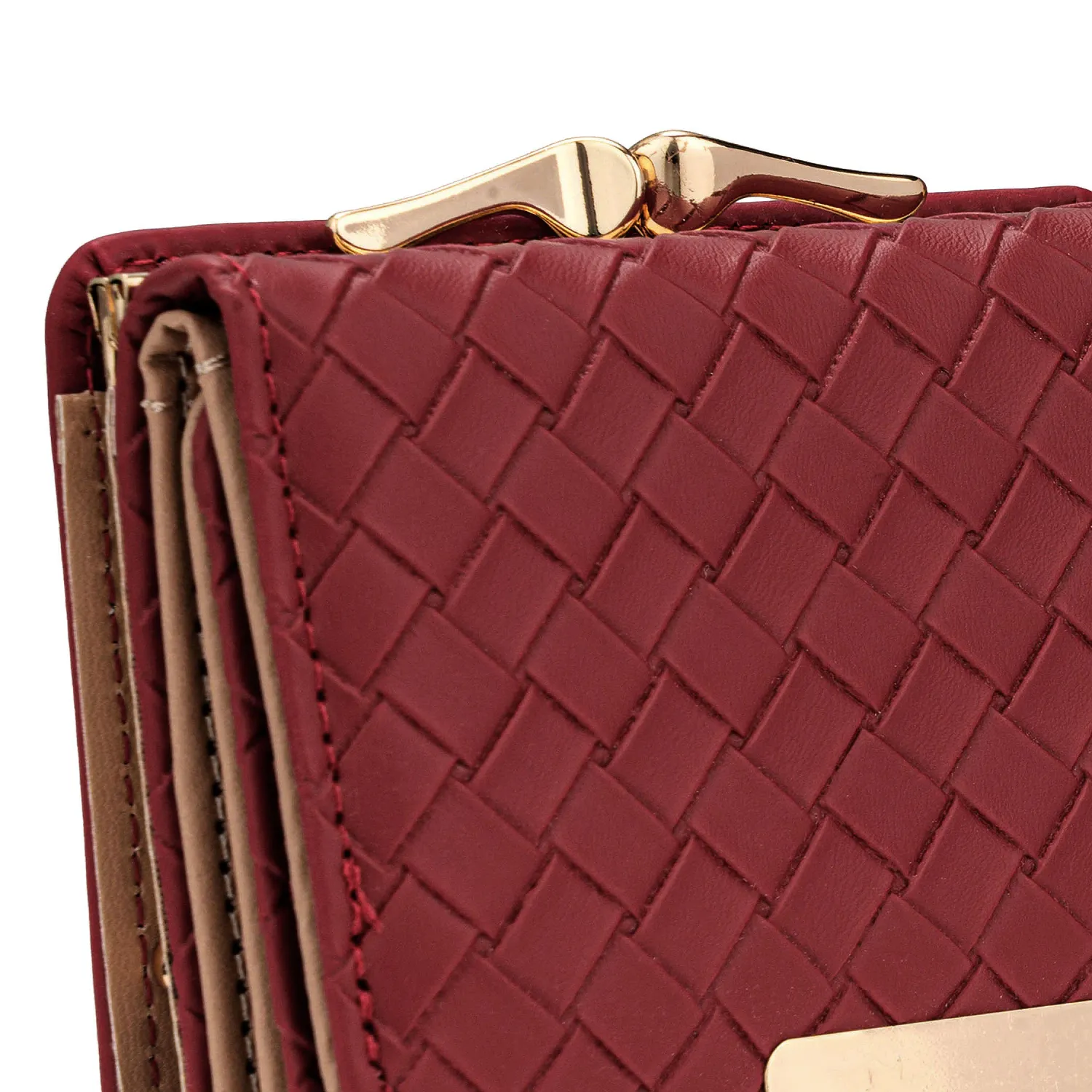 Monedero Limoni Dama Neyla2 color rojo oscuro | Platanitos