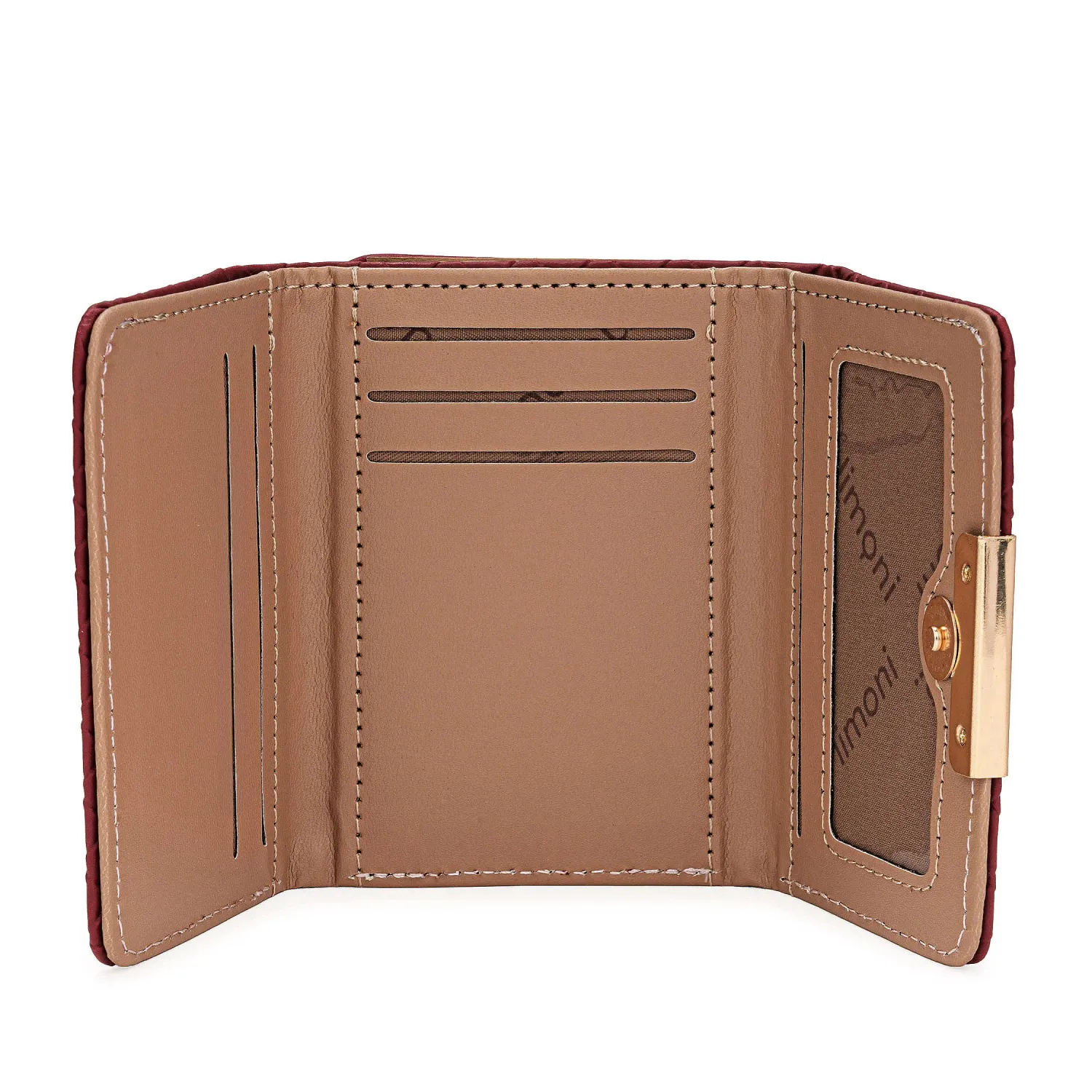 Monedero Limoni Dama Neyla2 color rojo oscuro | Platanitos
