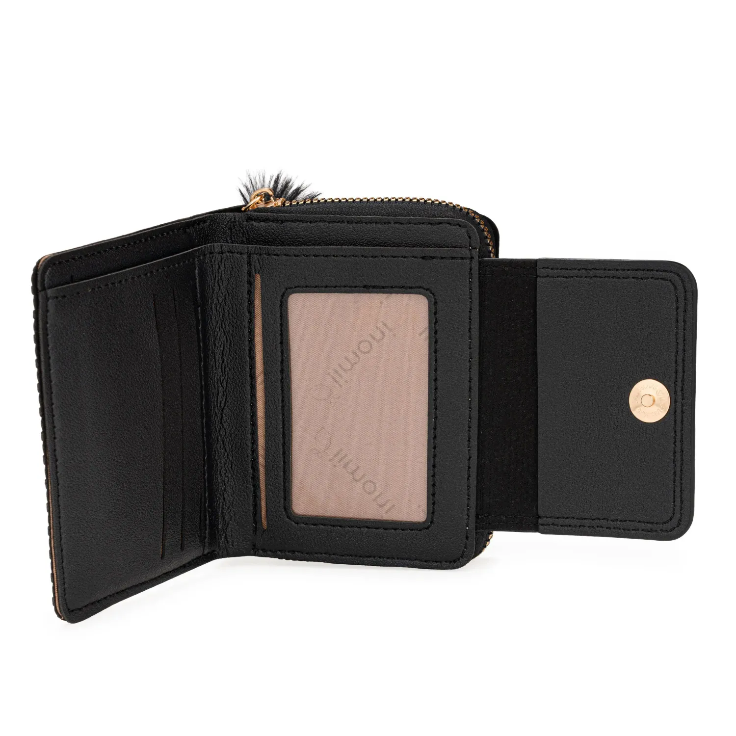 Monedero Limoni Dama Bulix color negro | Platanitos