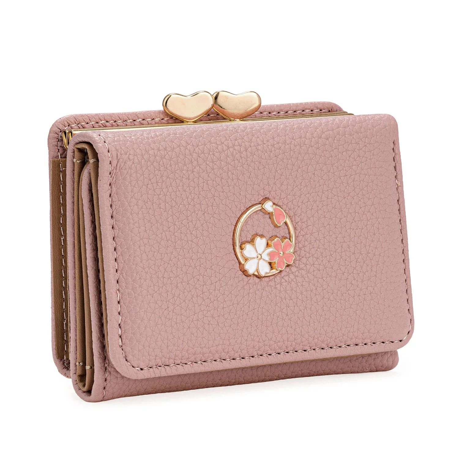 Monedero Limoni Dama Maris color rosado | Platanitos