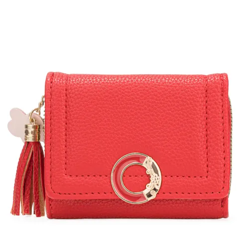 Monedero Limoni Dama Silvana color rojo | Platanitos