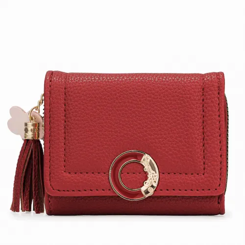 Monedero Limoni Dama Silvana color rojo | Platanitos