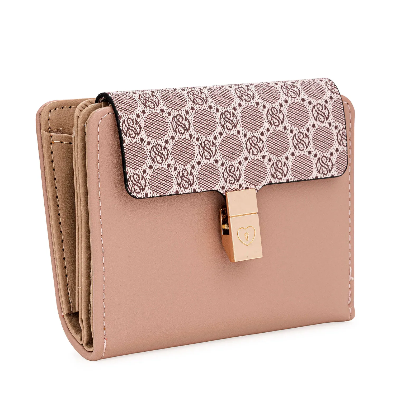Monedero Limoni Dama Delyra color rosado | Platanitos