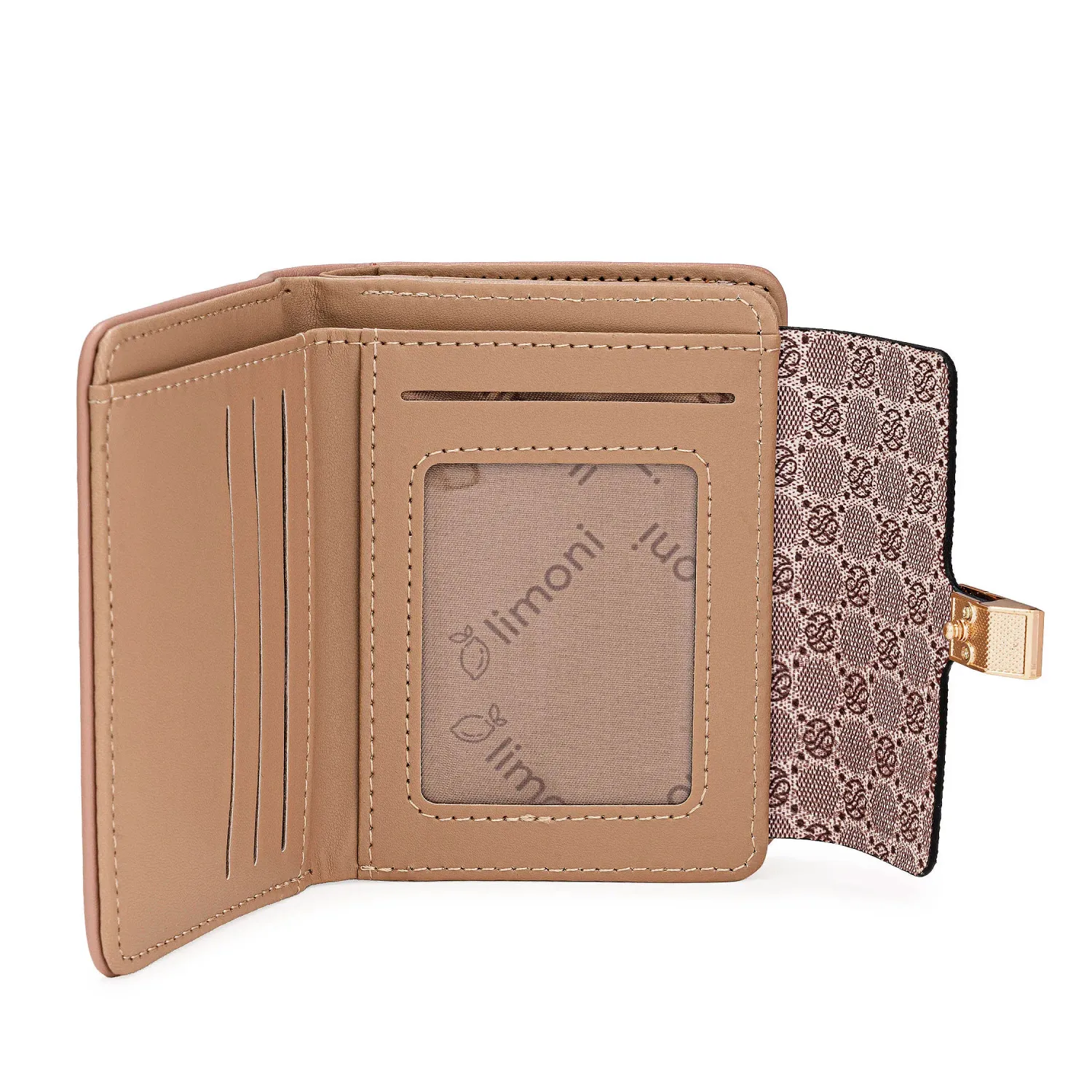 Monedero Limoni Dama Delyra color rosado | Platanitos