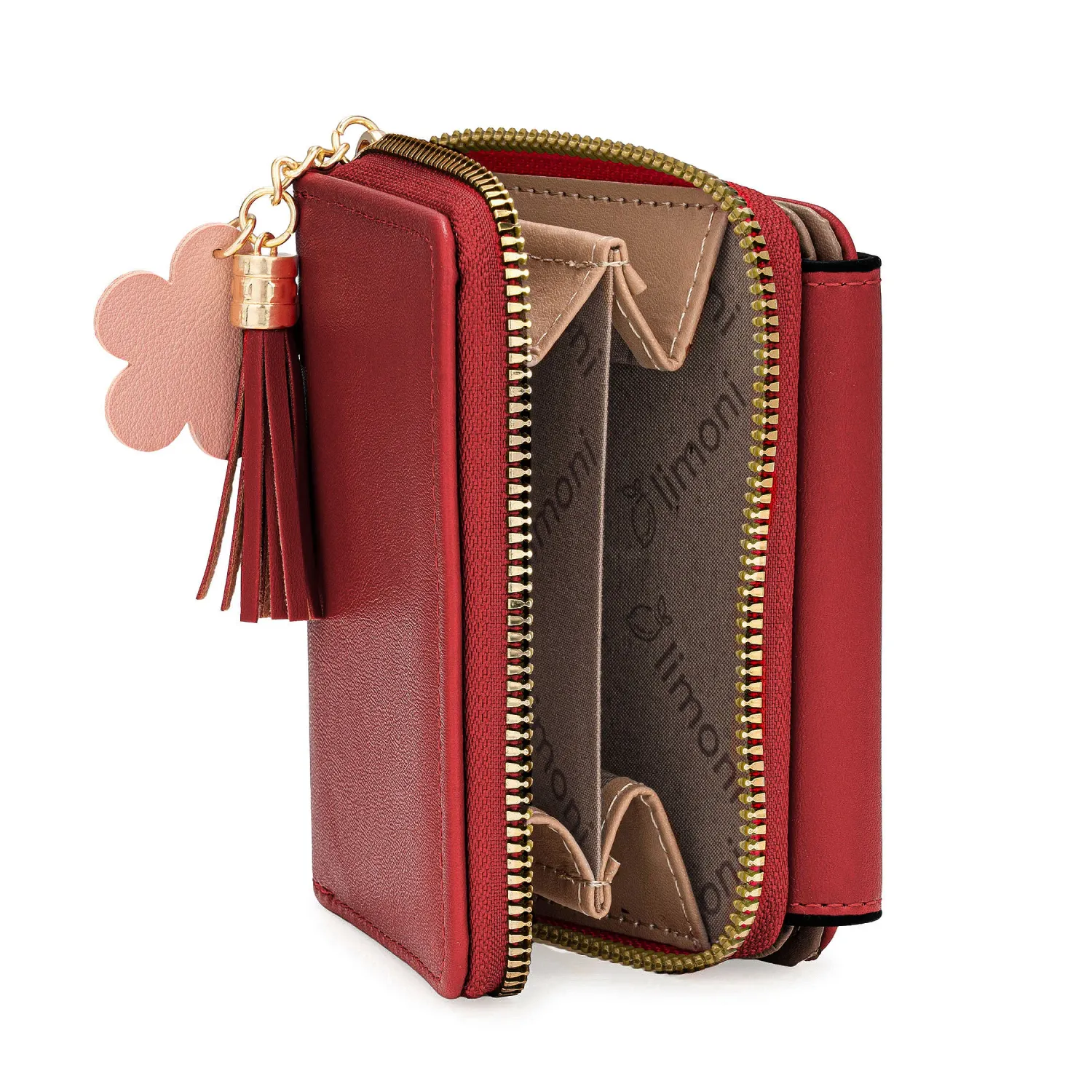 Monedero Limoni Dama Evania color rojo | Platanitos
