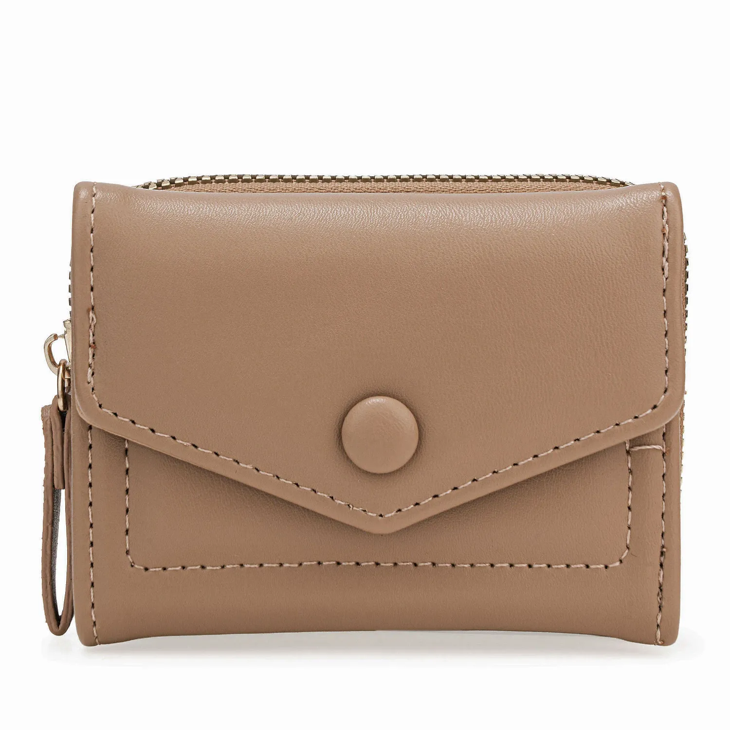 Monedero Limoni Dama Saphira color beige oscuro | Platanitos