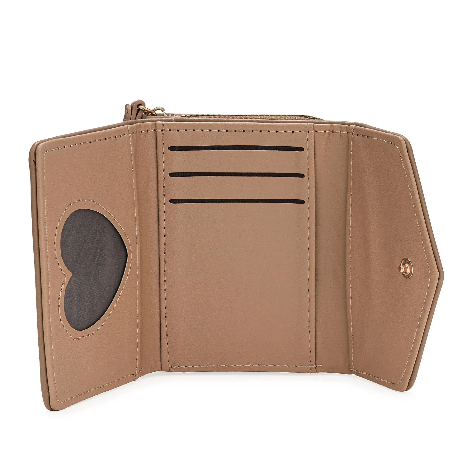 Monedero Limoni Dama Saphira color beige oscuro | Platanitos