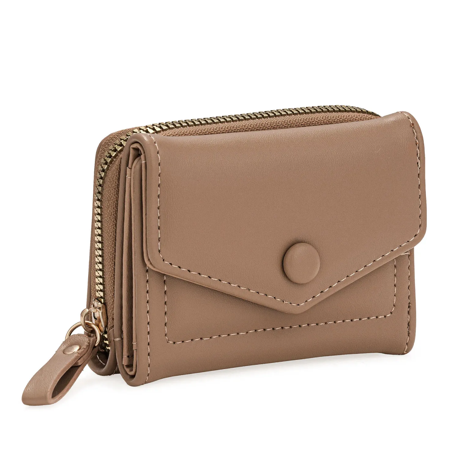 Monedero Limoni Dama Saphira color beige oscuro | Platanitos