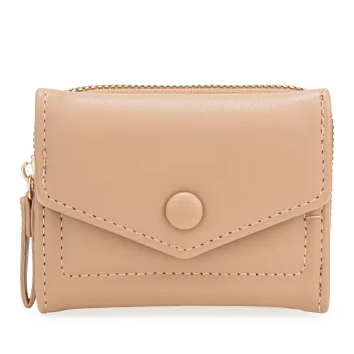 Monedero Limoni Dama Saphira color beige | Platanitos