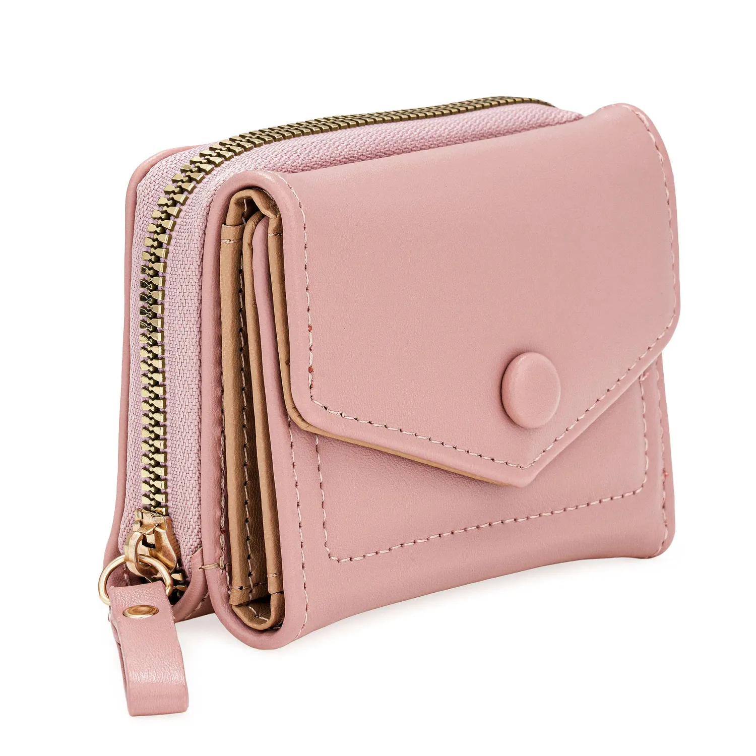 Monedero Limoni Dama Saphira color rosado | Platanitos