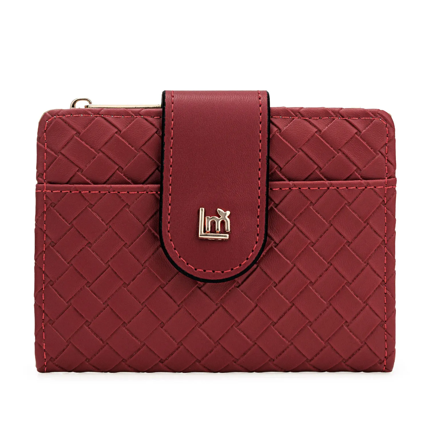 Monedero Limoni Dama Arvella color rojo oscuro | Platanitos