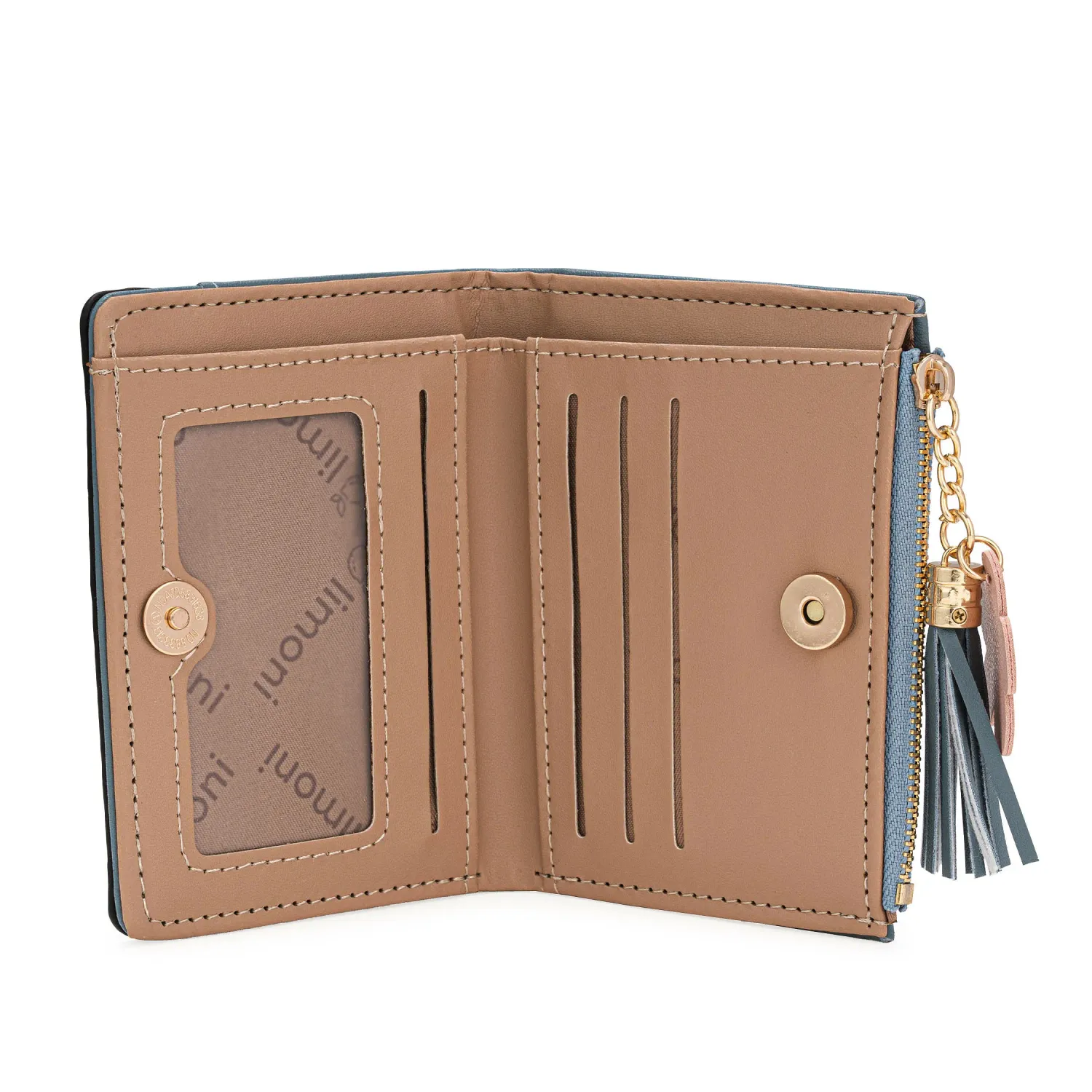 LIMONI Monedero Limoni Dama Sephora color celeste | Platanitos