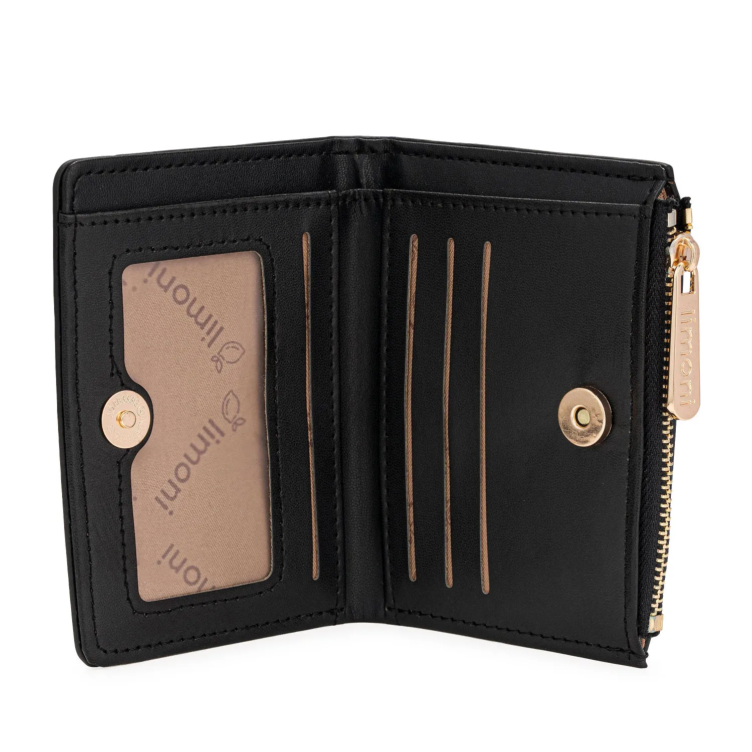 Monedero Limoni Dama Elvia color negro | Platanitos