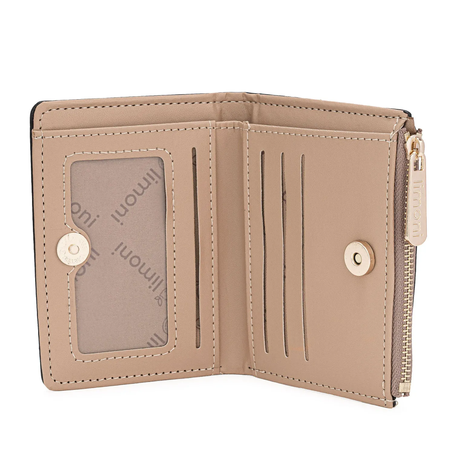 LIMONI Monedero Limoni Dama Nicolle color beige oscuro | Platanitos