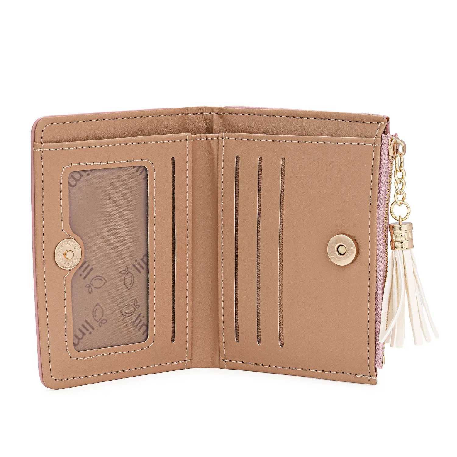 Monedero Limoni Dama Alba color rosado | Platanitos