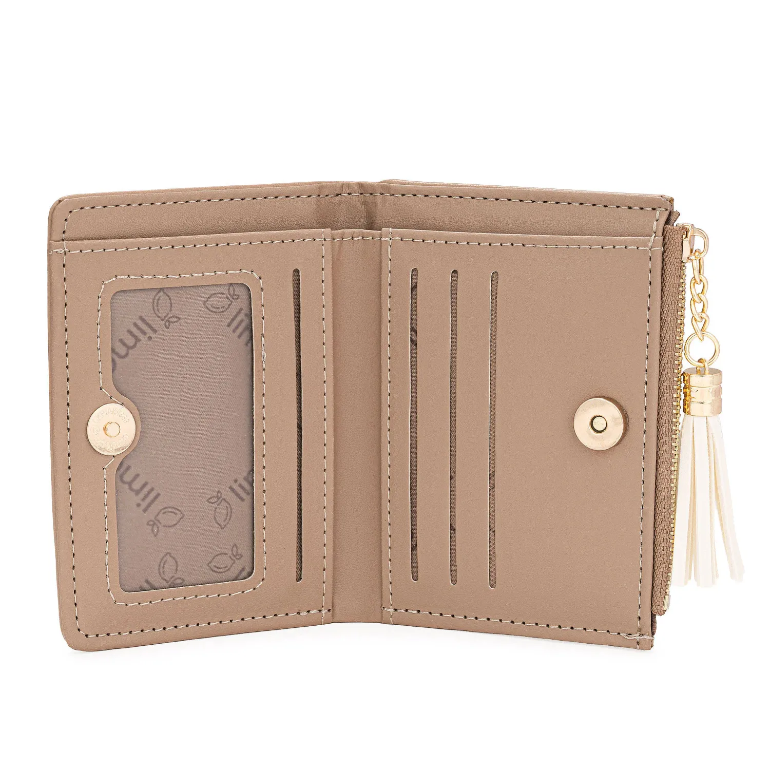 Monedero Limoni Dama Alba color beige oscuro | Platanitos