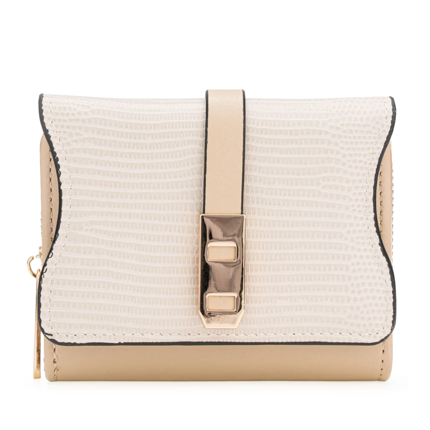 Monedero Limoni Dama Rosalia color beige | Platanitos